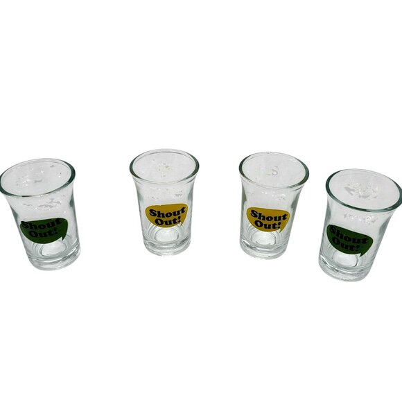 Shout Out! Drinking Board Game Night Set Glass Spin Wheel & Four Shot Glasses - Picture 9 of 16